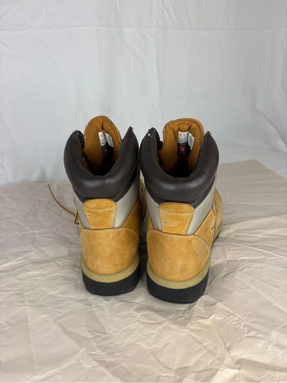 Timberland Tan and Dark Brown Work Boots